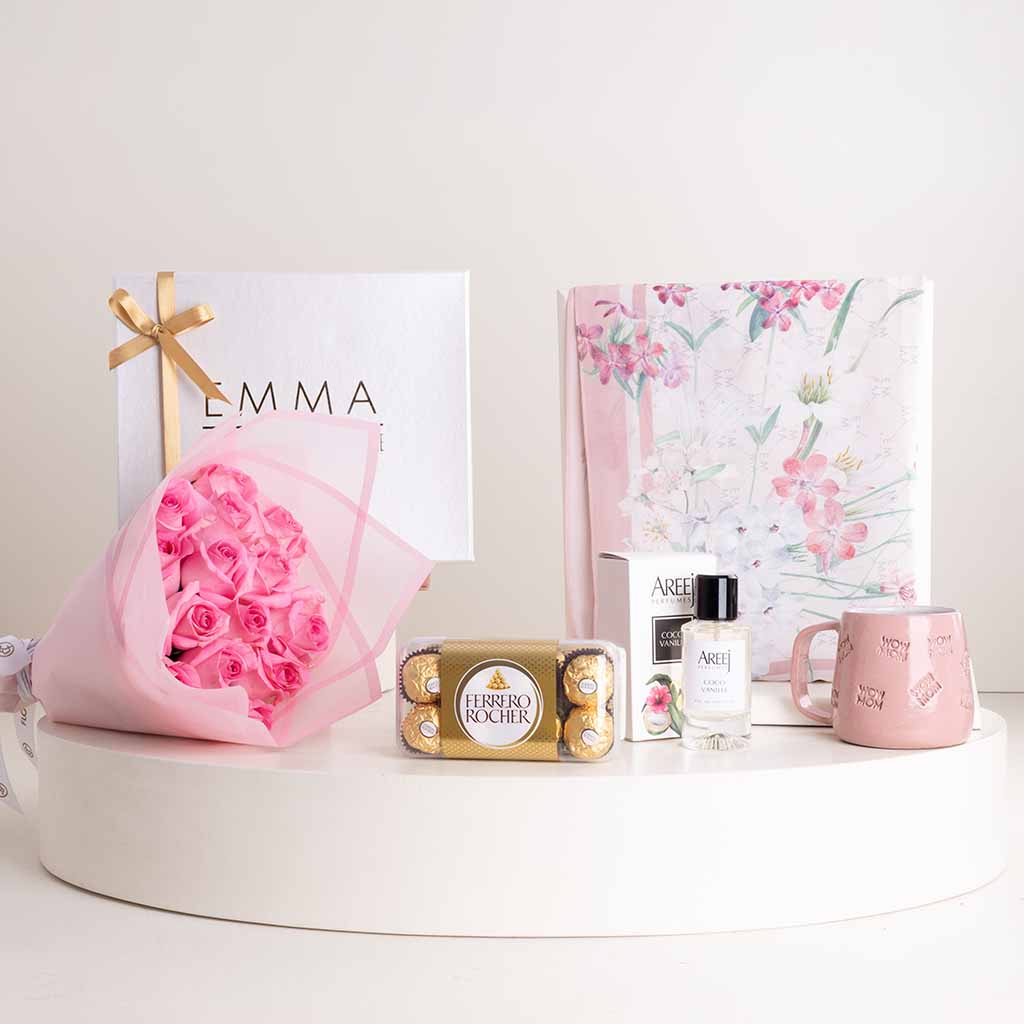 Flowrista Online Flowers Shop باندل أناقة وردية