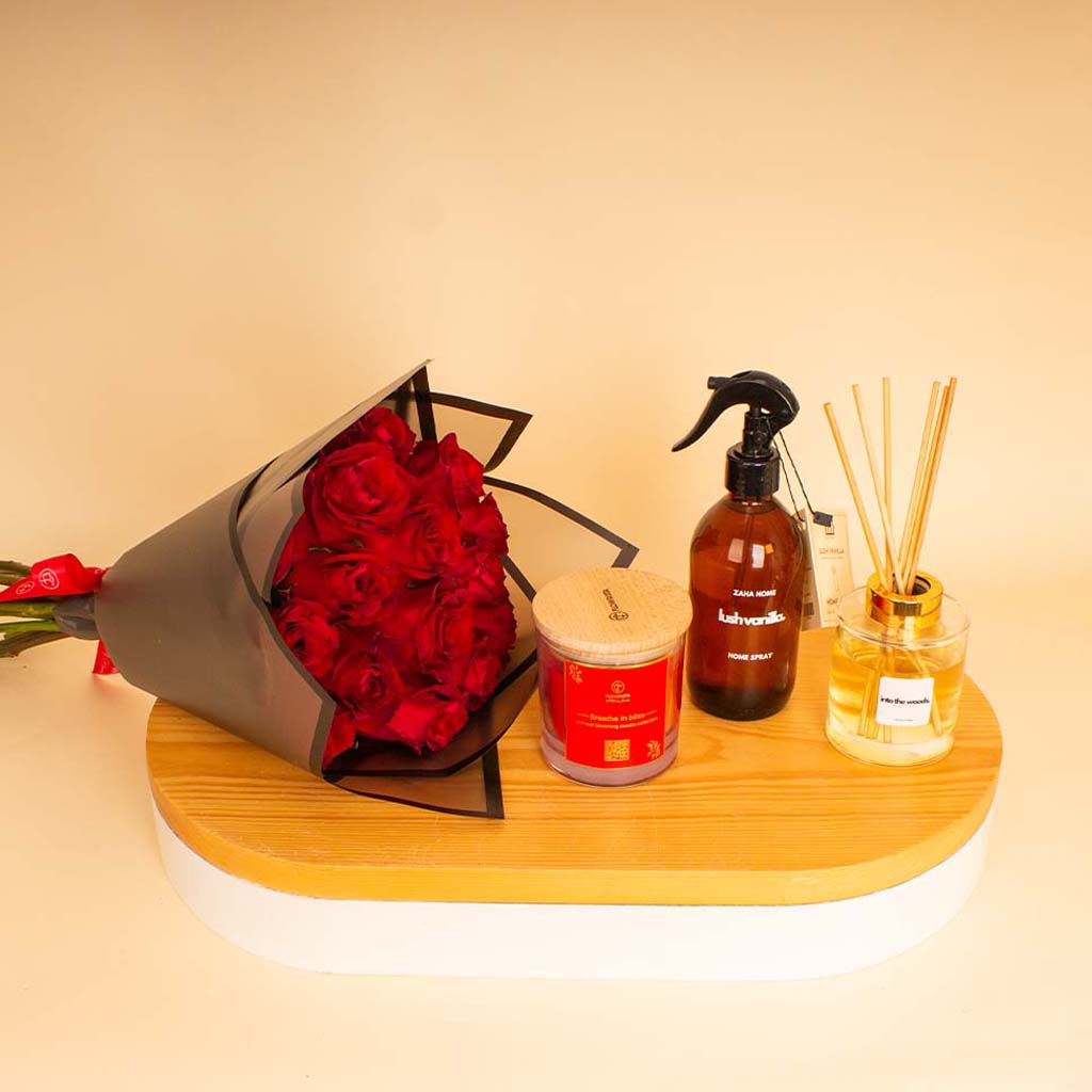product-image-Zaha Home Serenity & Roses Bundle — Spray & Diffuser & Candle