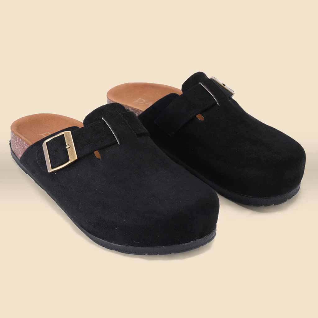 Flowrista Online Flowers Shop Pavo Black suede Mule