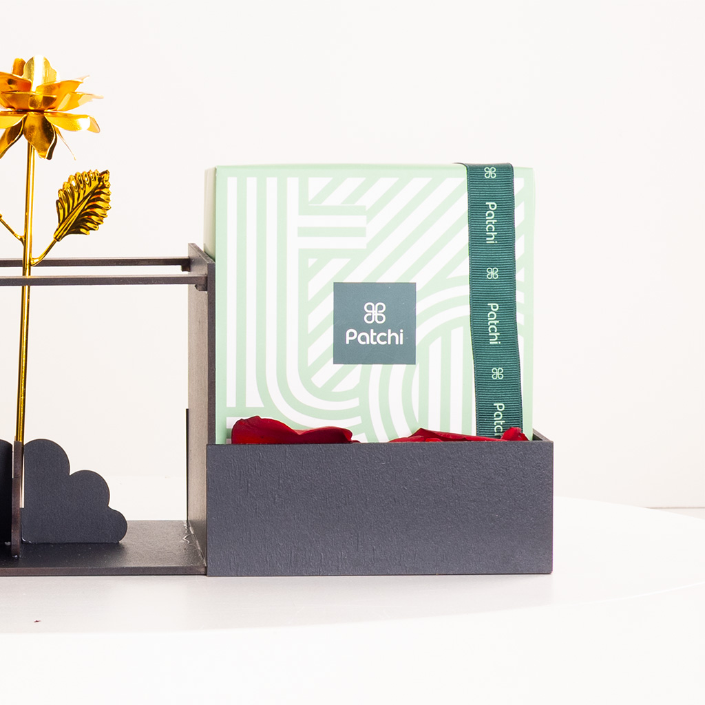 product-image-Patchi Chocolate Box and 9 red roses