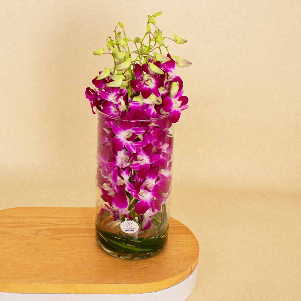product-image-Baby Orchid Flower Vase - 10 Roses