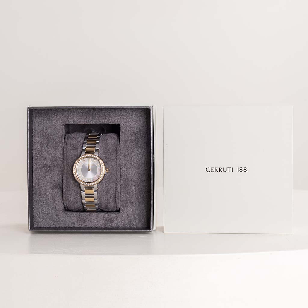 product-image-Cerruti 1881 Bellegra Watch & 15 Revival Roses Hand Bouquet
