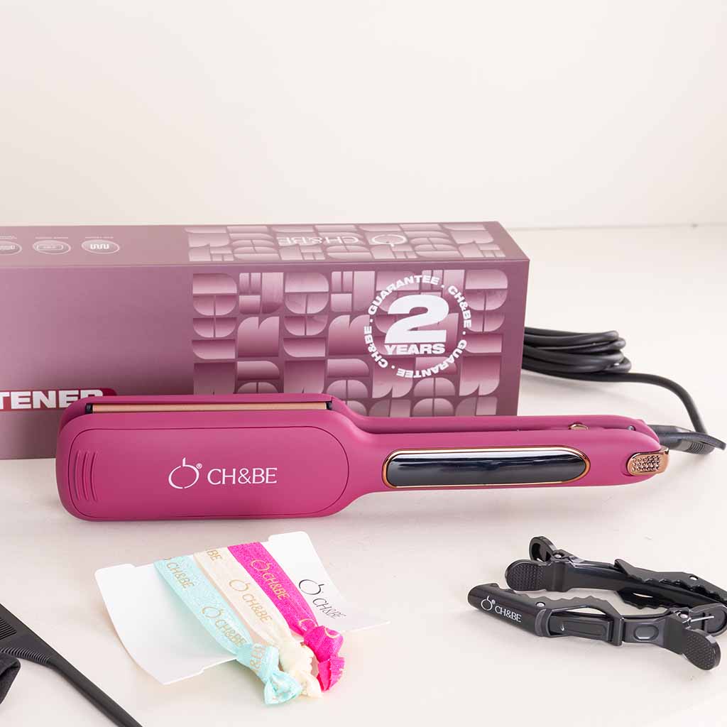product-image-CH&BE Wide Straightener & White Roses Bouquet