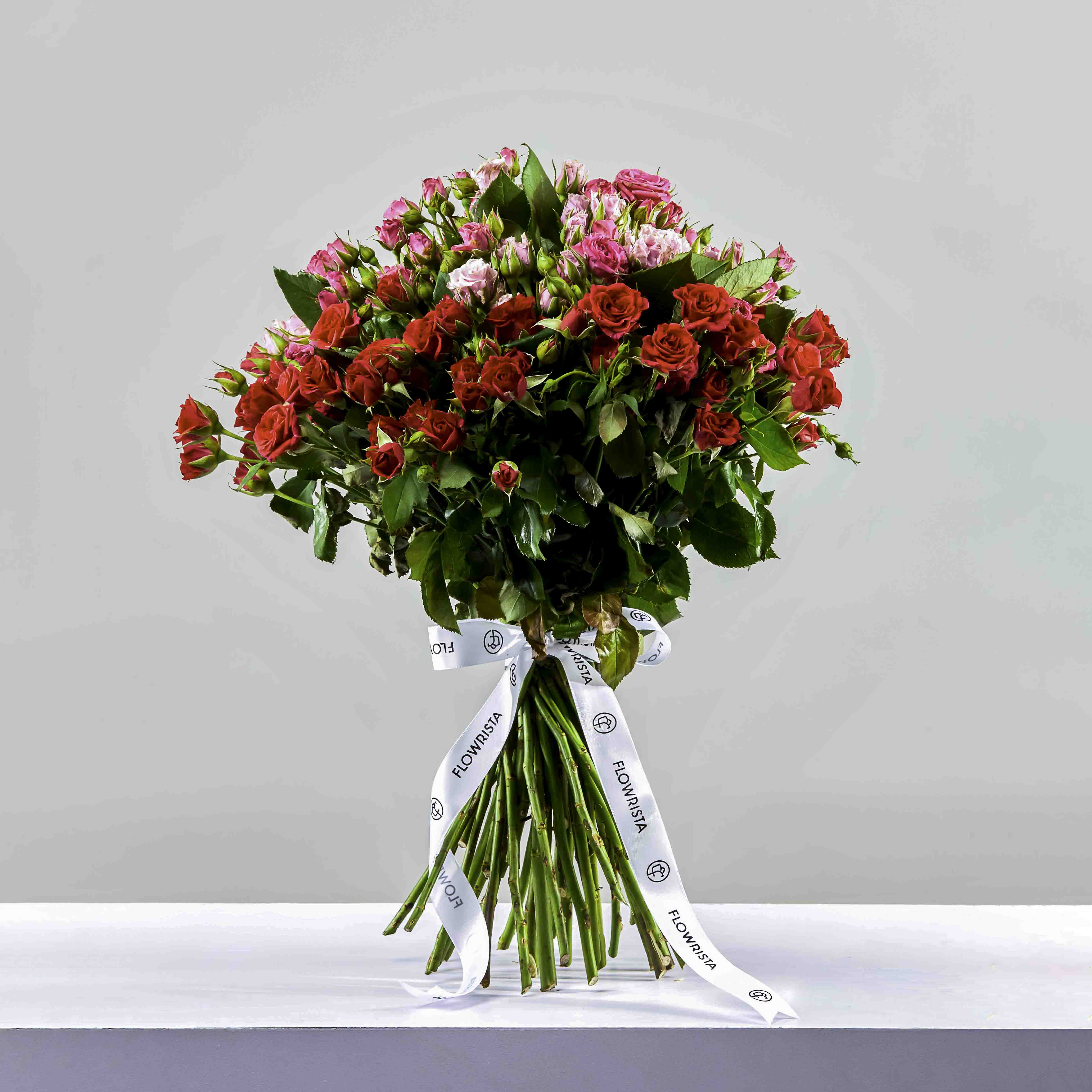 product-image-Flowrista | Pink & Red Baby Roses Bouquet