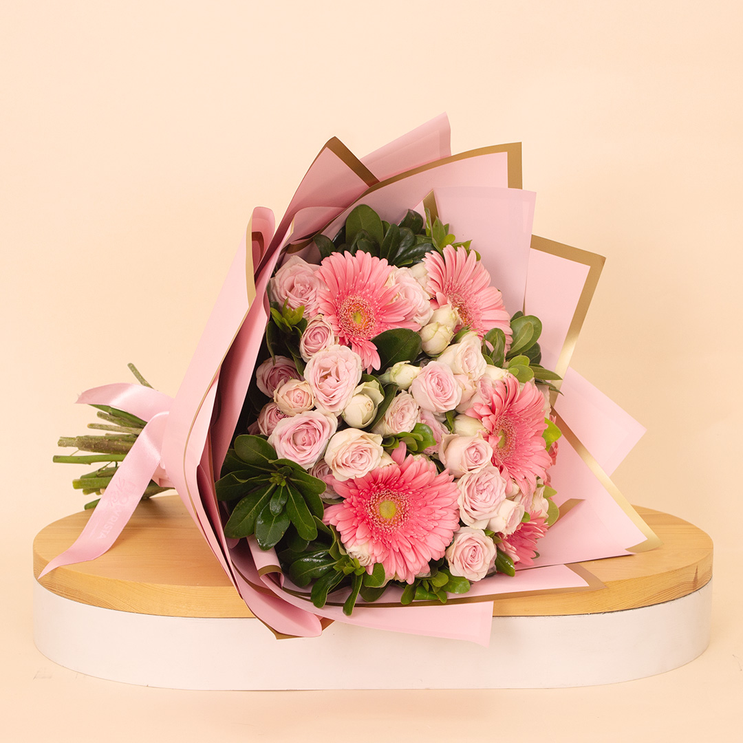 product-image-Flowrista | Gerbera & Baby Rose Bouquet