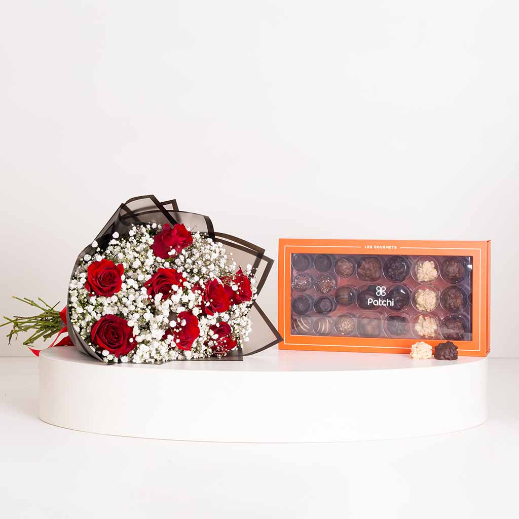 Flowrista Online Flowers Shop باتشي ليه جورميه ٥٨٠ جرام مع باقة زهور متنوعة