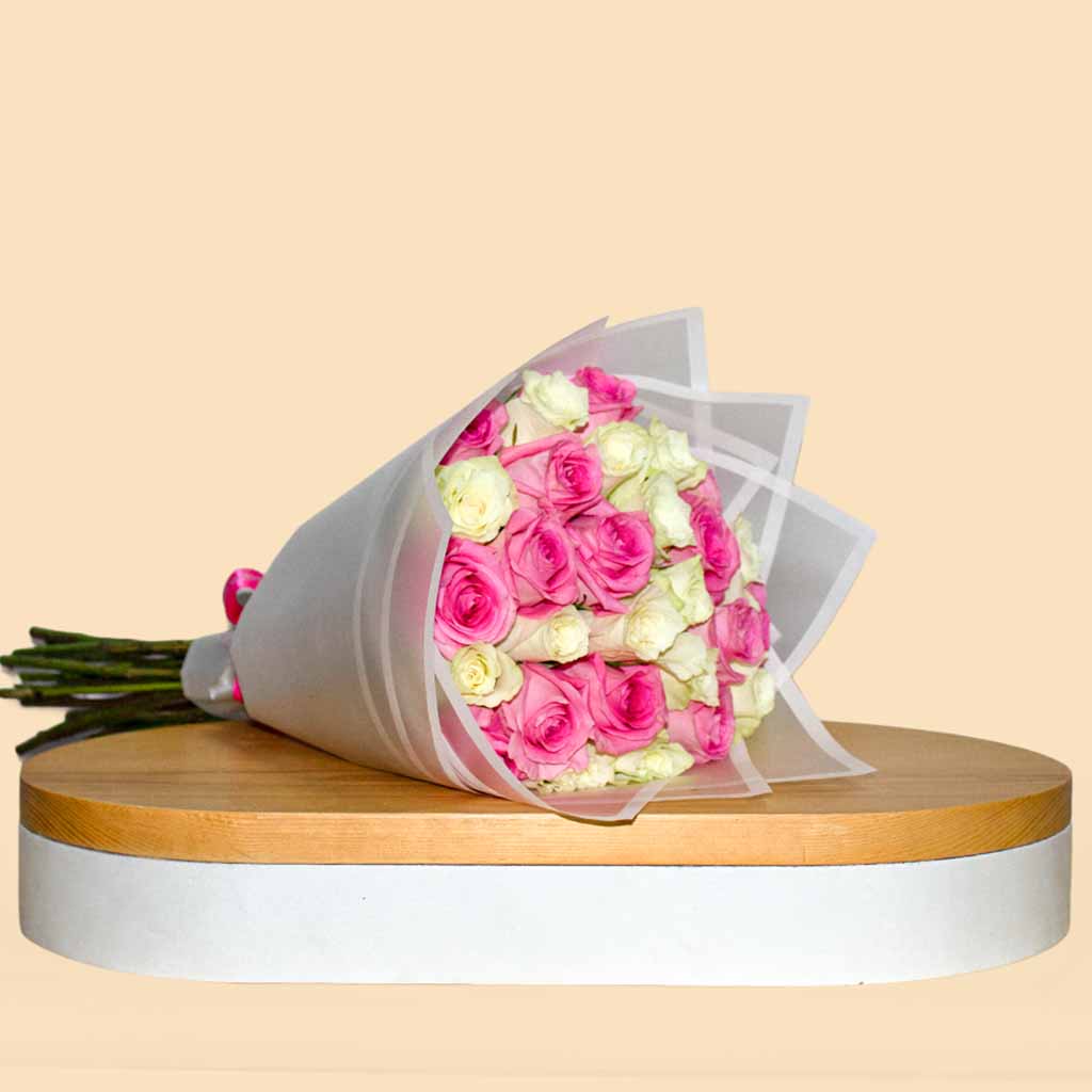 product-image-30 Pink And White Roses bouquet