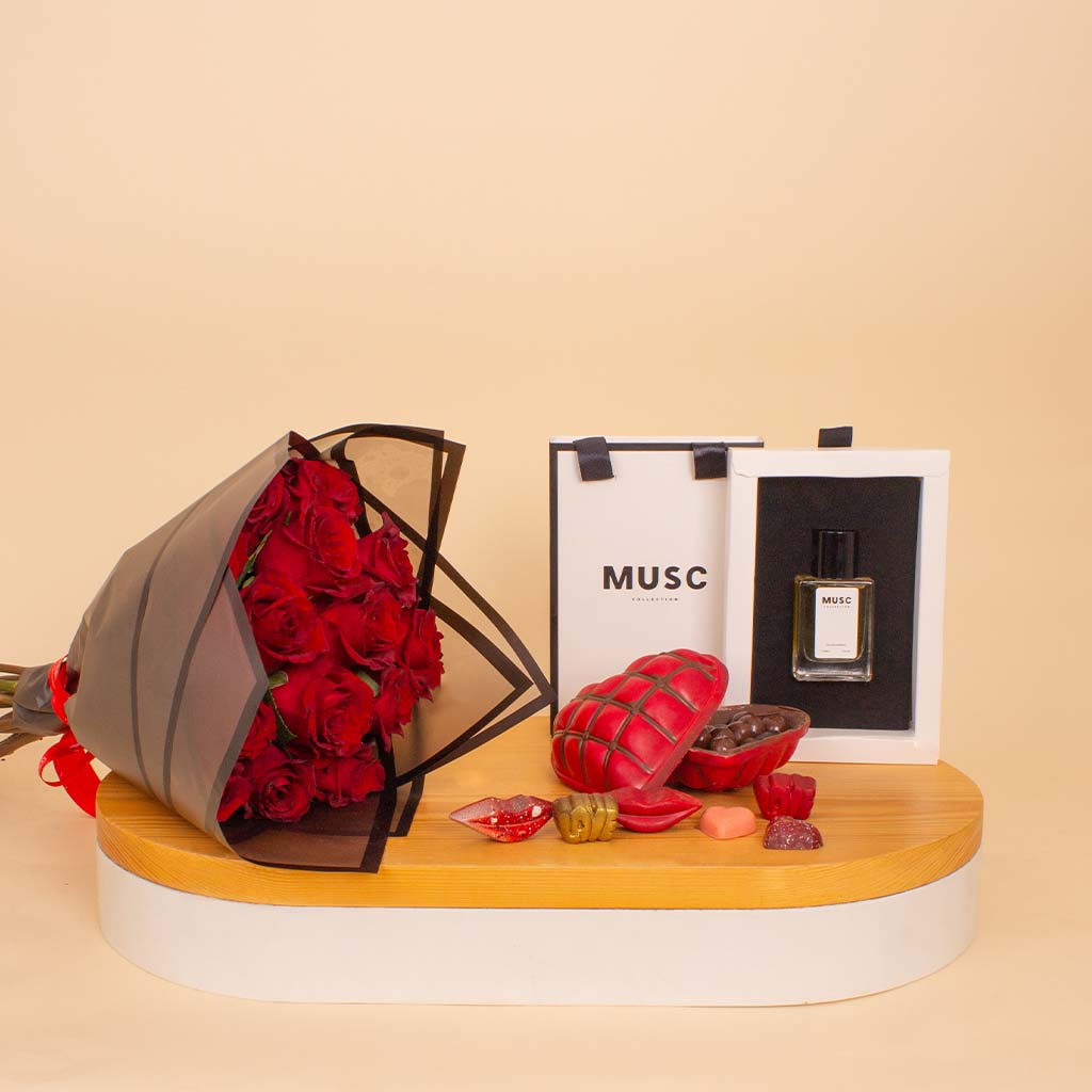 product-image-Chocolate Factory Heart Bonbon & Red Roses & MUSC Coffee Musk 30 ml
