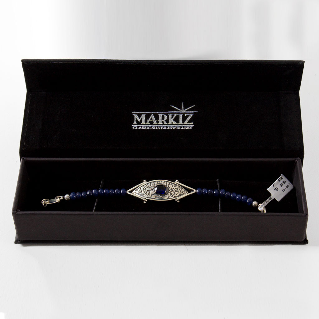 product-image-Markiz Luxury Bracelet – Zircon & Blue Jade 925 Silver
