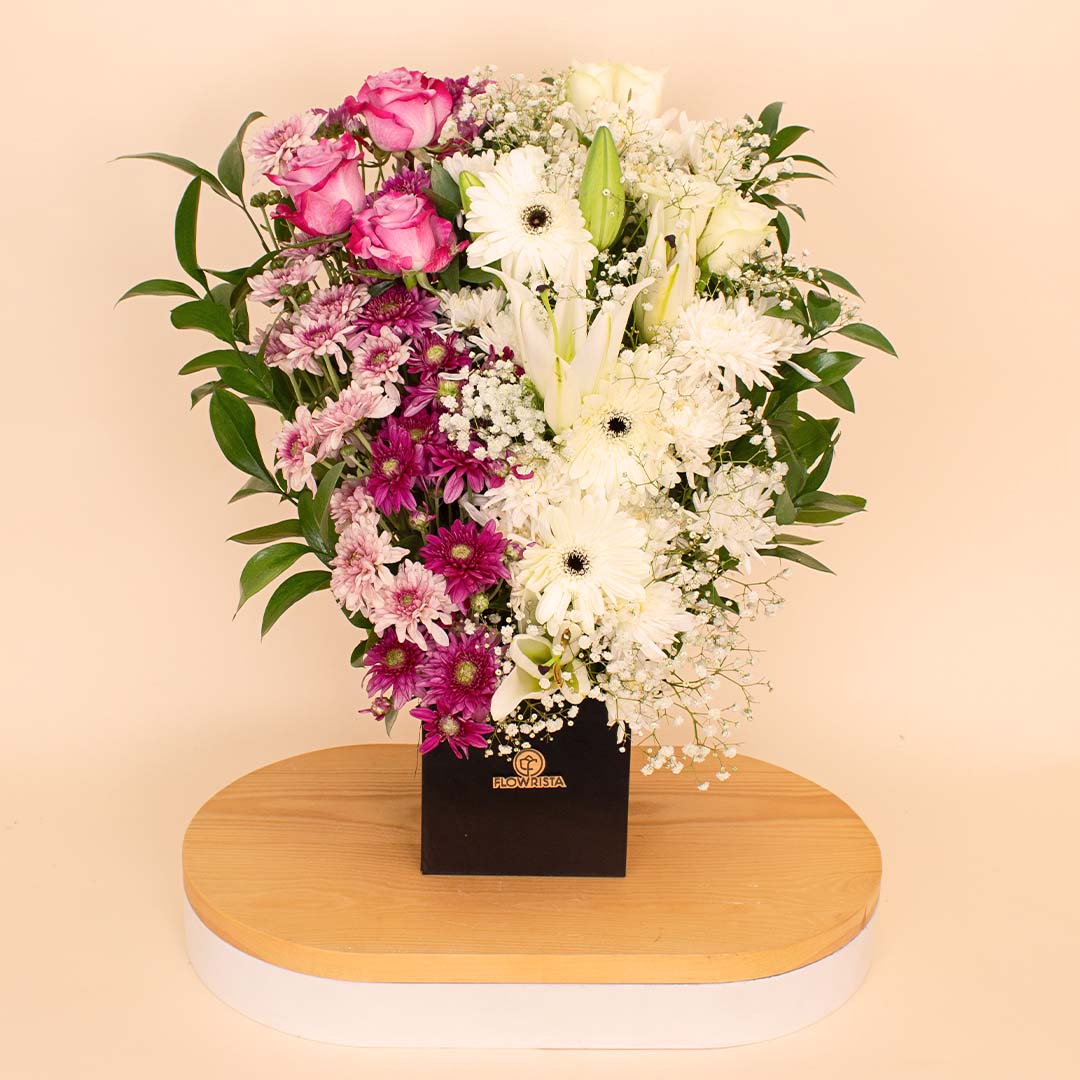 product-image-Flowrista | Pink Roses, Gerbera & Lily Box