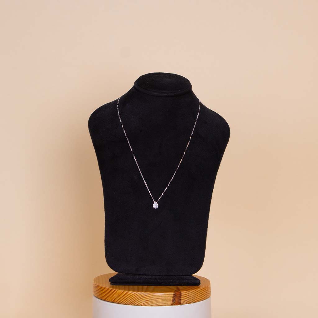 product-image-Markiz Thai Silver Necklace with Zircon Stones