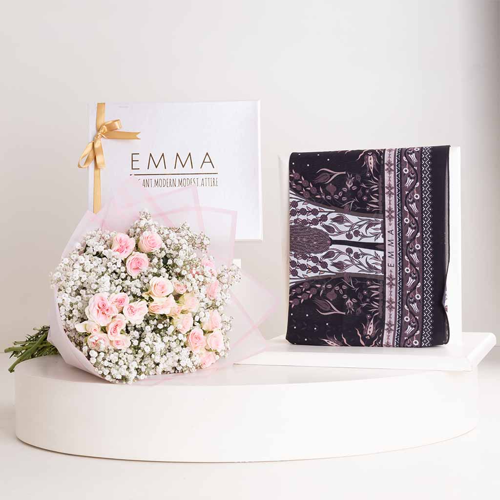 product-image-وشاح إيما ميستك وودز مع بوكيه كوايت لوف