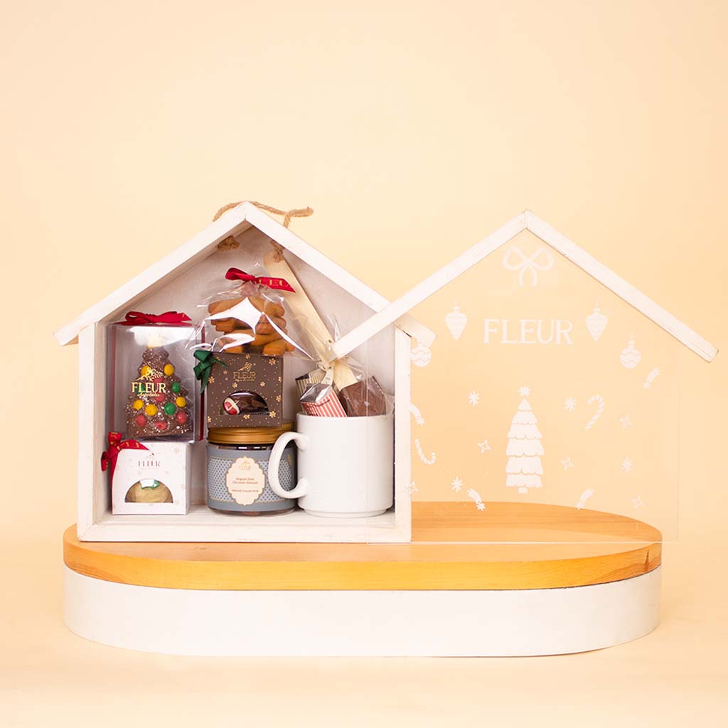 Flowrista Online Flowers Shop Fleur Belgian Chocolate Wooden House