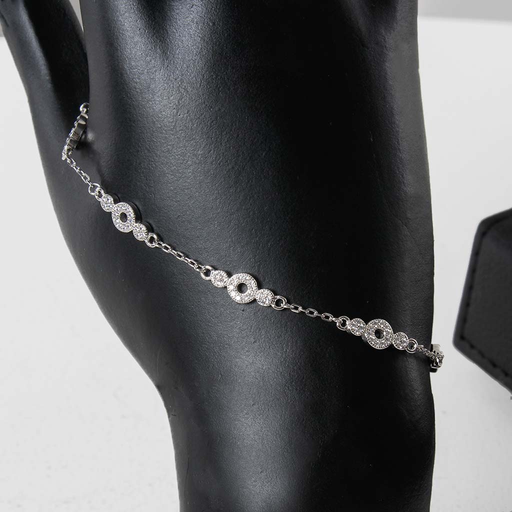 product-image-Thai 925 Sterling Silver Bracelet | Natural Zircon