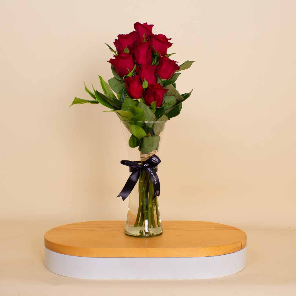product-image-The Grand Love Vase – Luxurious Red Roses
