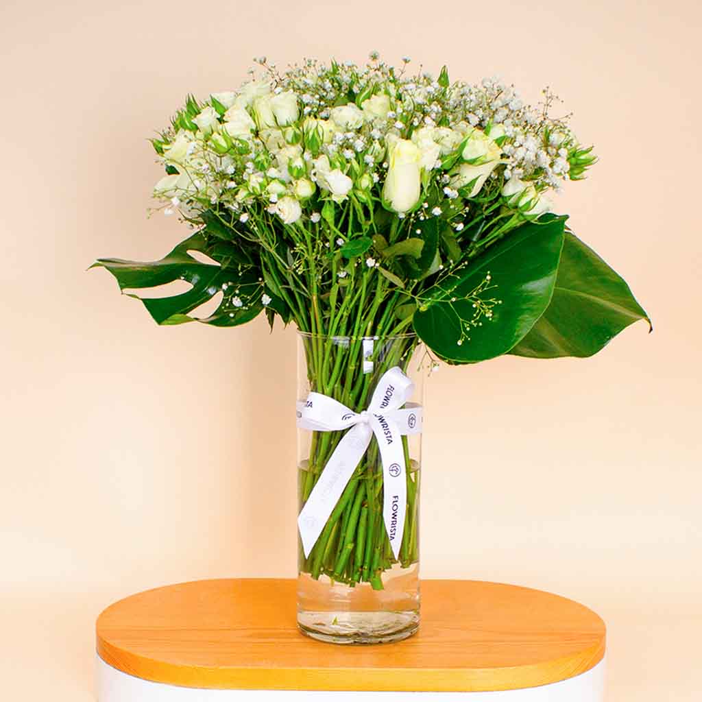 product-image-Flowrista | White Harmony Vase