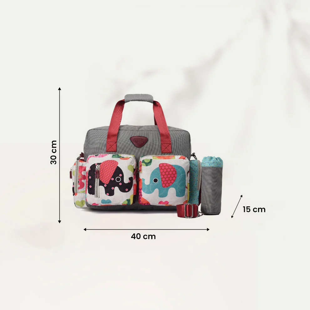 product-image-Pavo’s Diaper Bag Pink Rose Bouquet