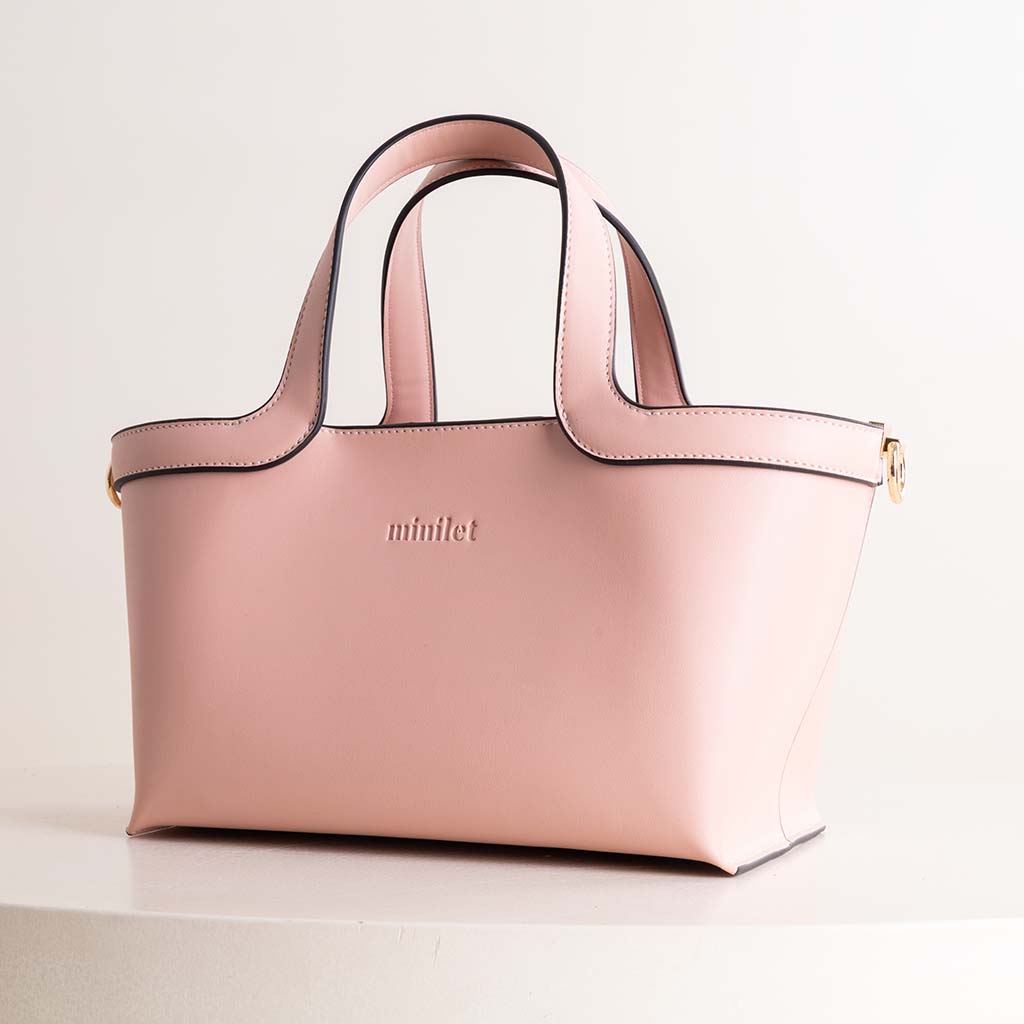 product-image-حقيبة مينيليت الصغيرة داخل الحقيبة ومزهرية ورود صغيرة حمراء
