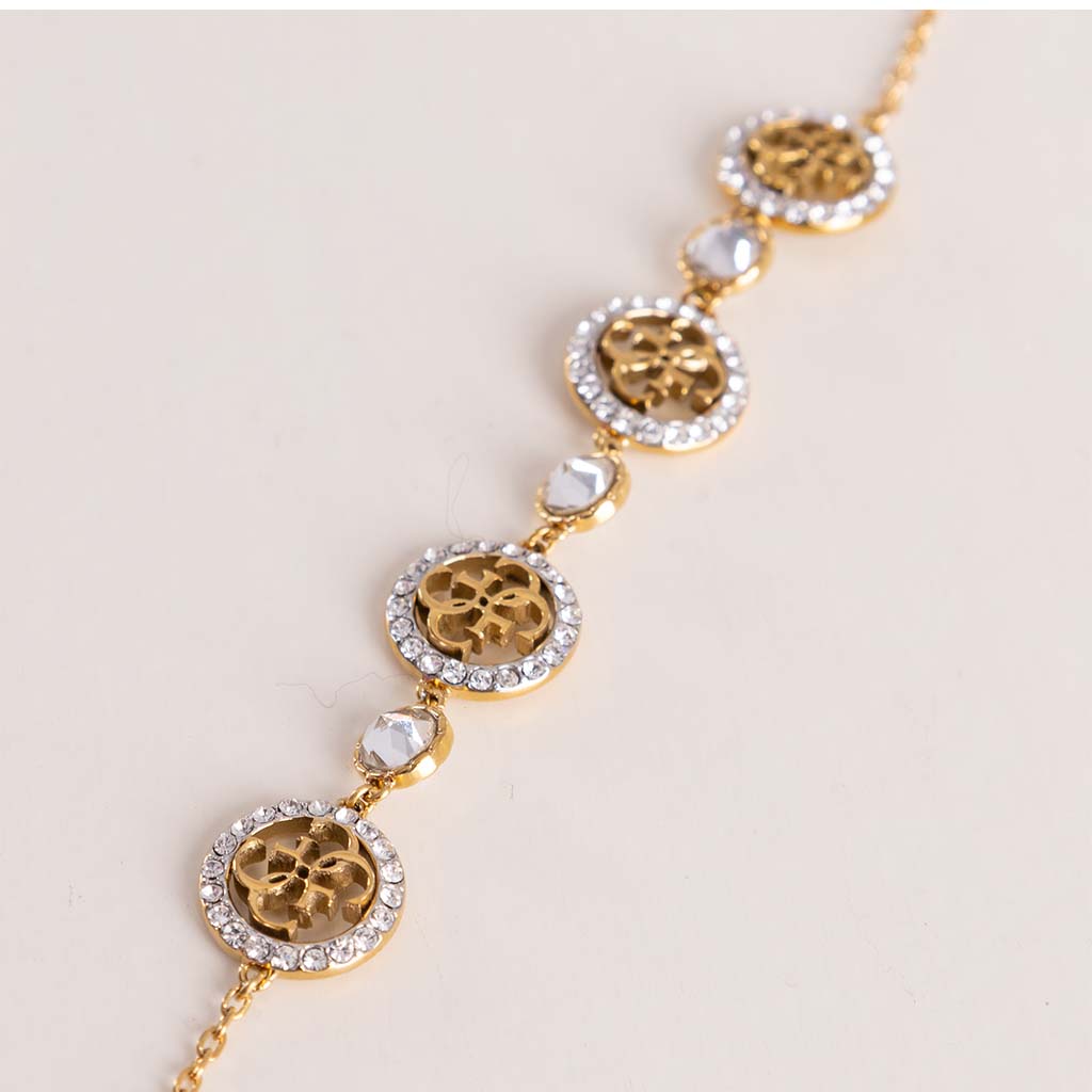 product-image-GUESS Life In Crystal Bracelet & Pink Roses Bouquet