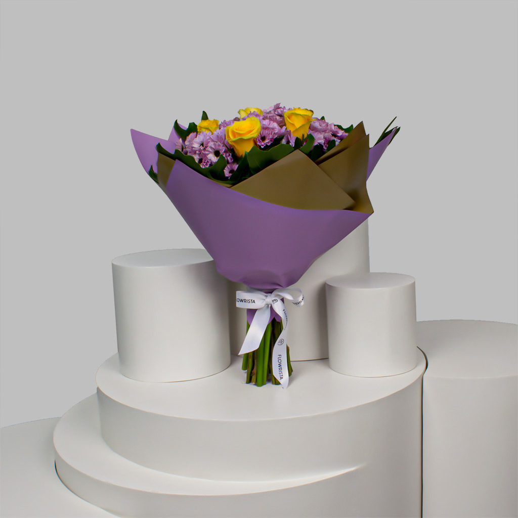 product-image-Yellow & Purple Reagan Bouquet