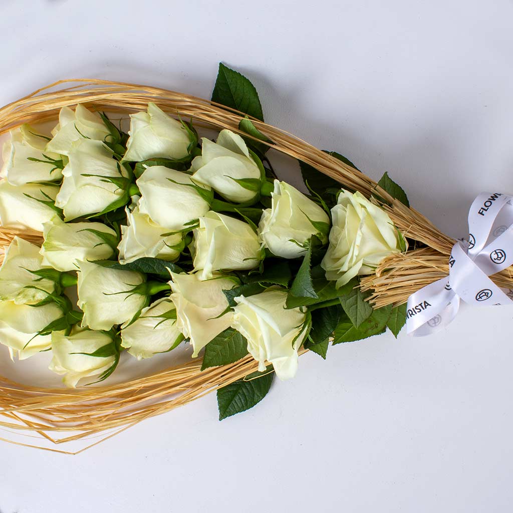 product-image-White Roses Heart-Shaped Bouquet