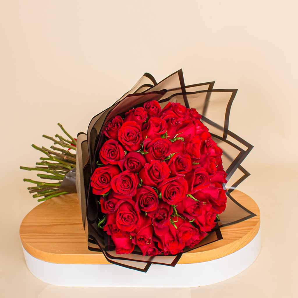 product-image-Passion in Fifty Bouquet of 50 Red Roses - Symbol of Passion & Loved Roses | 50 Red Rose