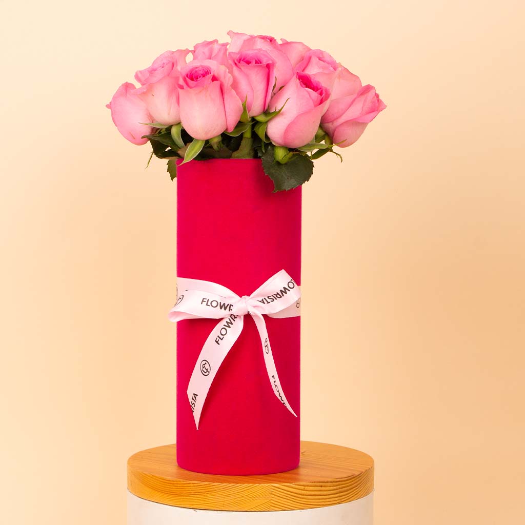 Flowrista Online Flowers Shop Pink Whisper Vase - 20 Stems