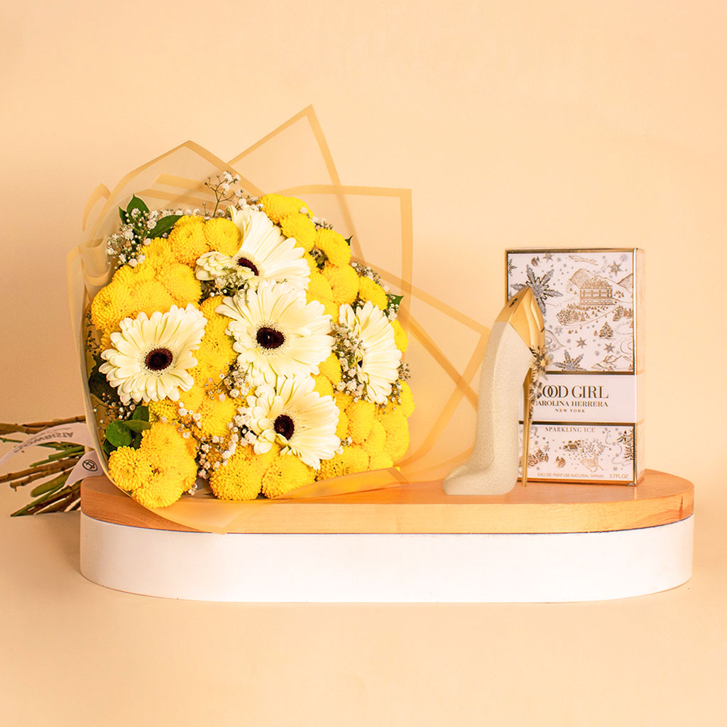 product-image-Carolina Herrera Good Girl with Chrysanthemum, Gerbera