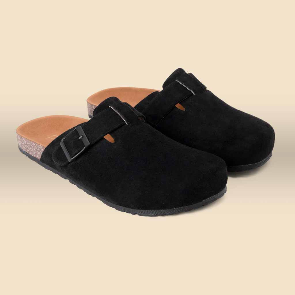 Flowrista Online Flowers Shop Pavo Black Men Mule