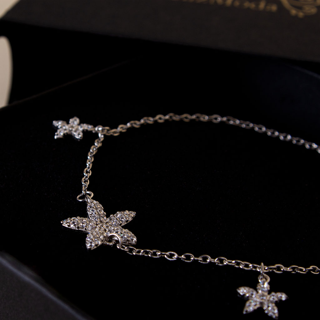 product-image-Felizmoda Silver Floral Bracelet