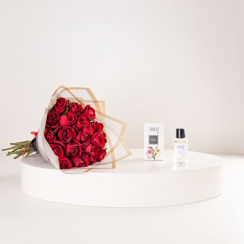 product-image-Areej Coco Vanille Eau de Toilette & 15 Red Roses