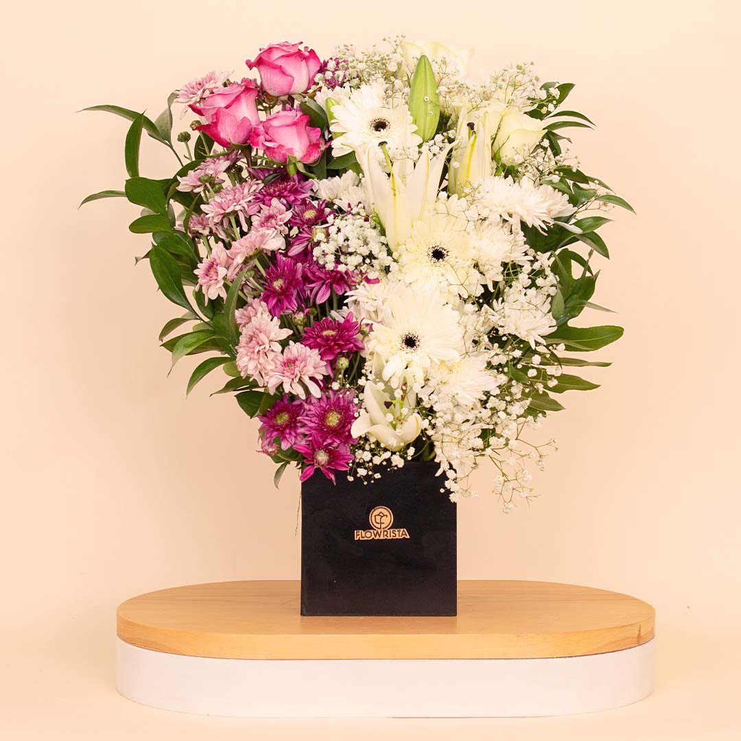 product-image-Flowrista | Pink Roses, Gerbera & Lily Box