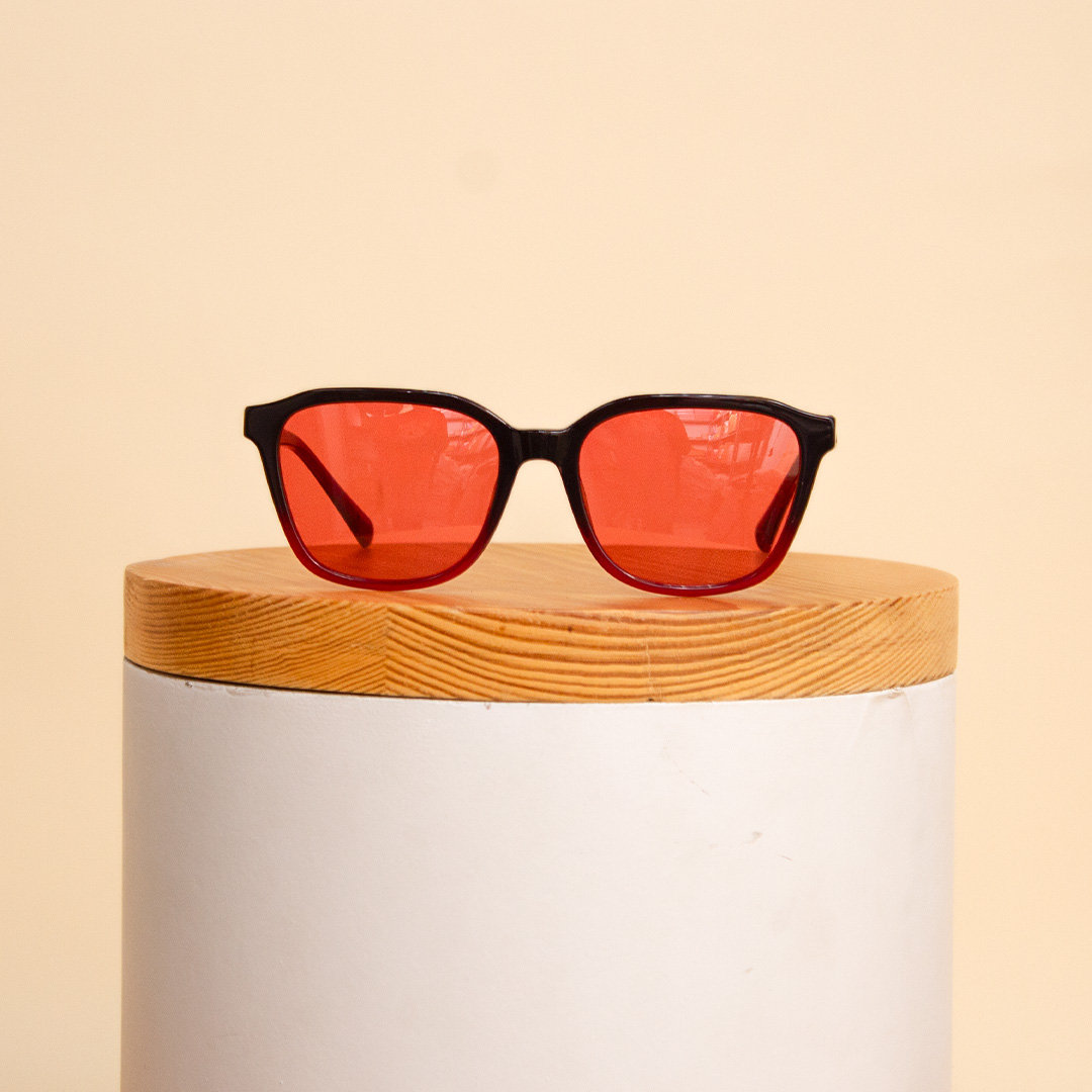 product-image-Sedrak Sunglass | Black Frame with Red Lenses
