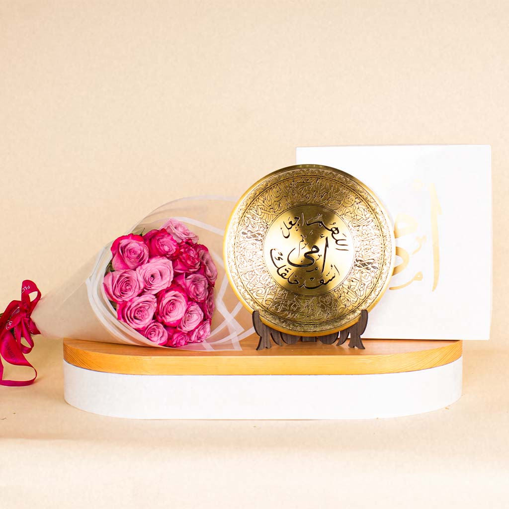 product-image-Mother Golden Shield | 15 Deep Purble Flower Bouquet