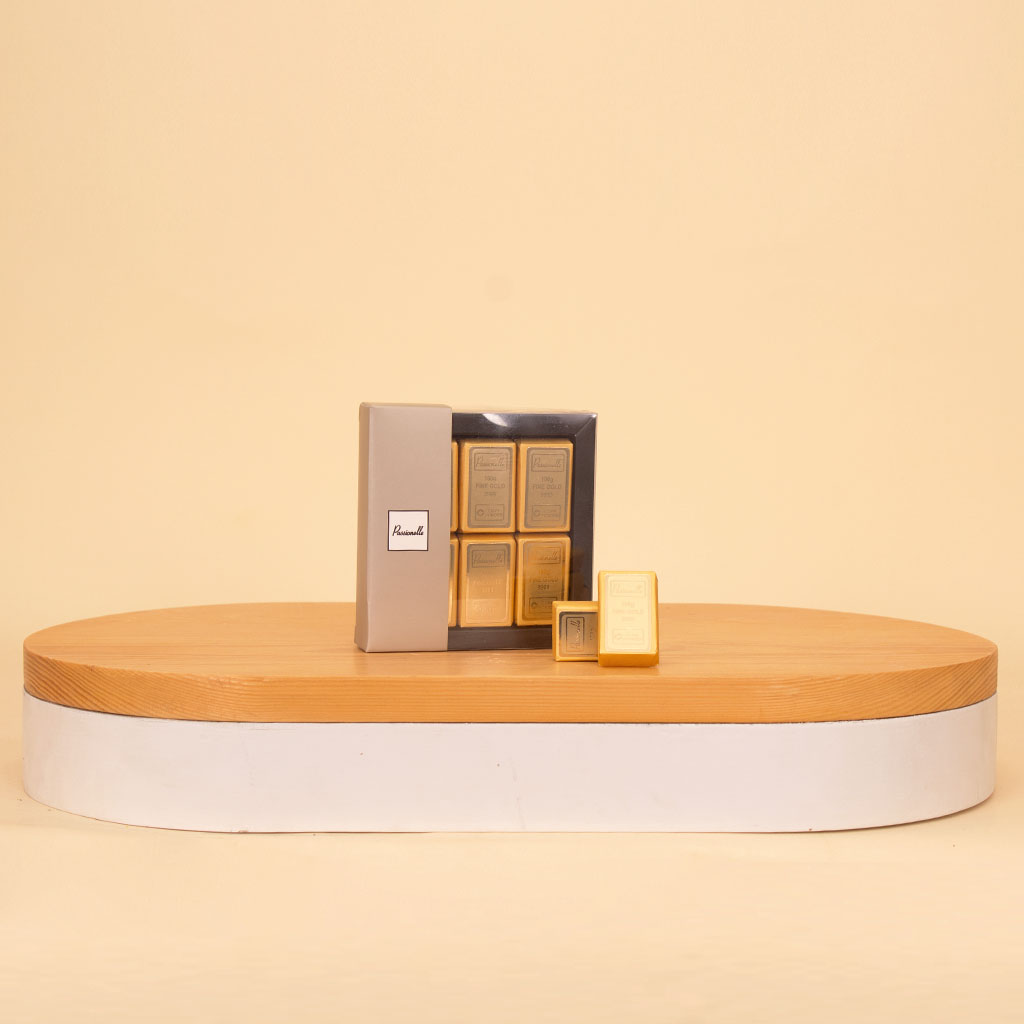 product-image-Passionelle Chocolate Small Gold Ingot Box
