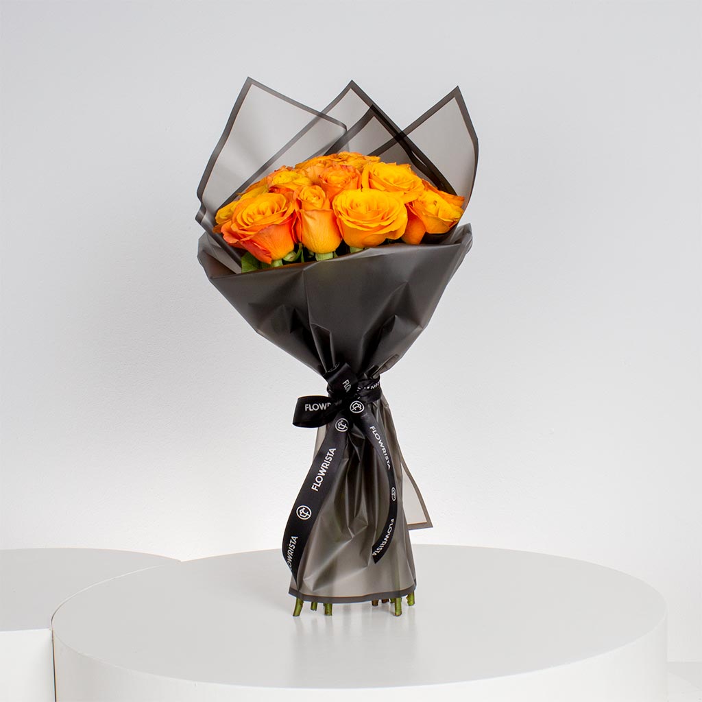 product-image-Bright Yellow Roses Hand Bouquet