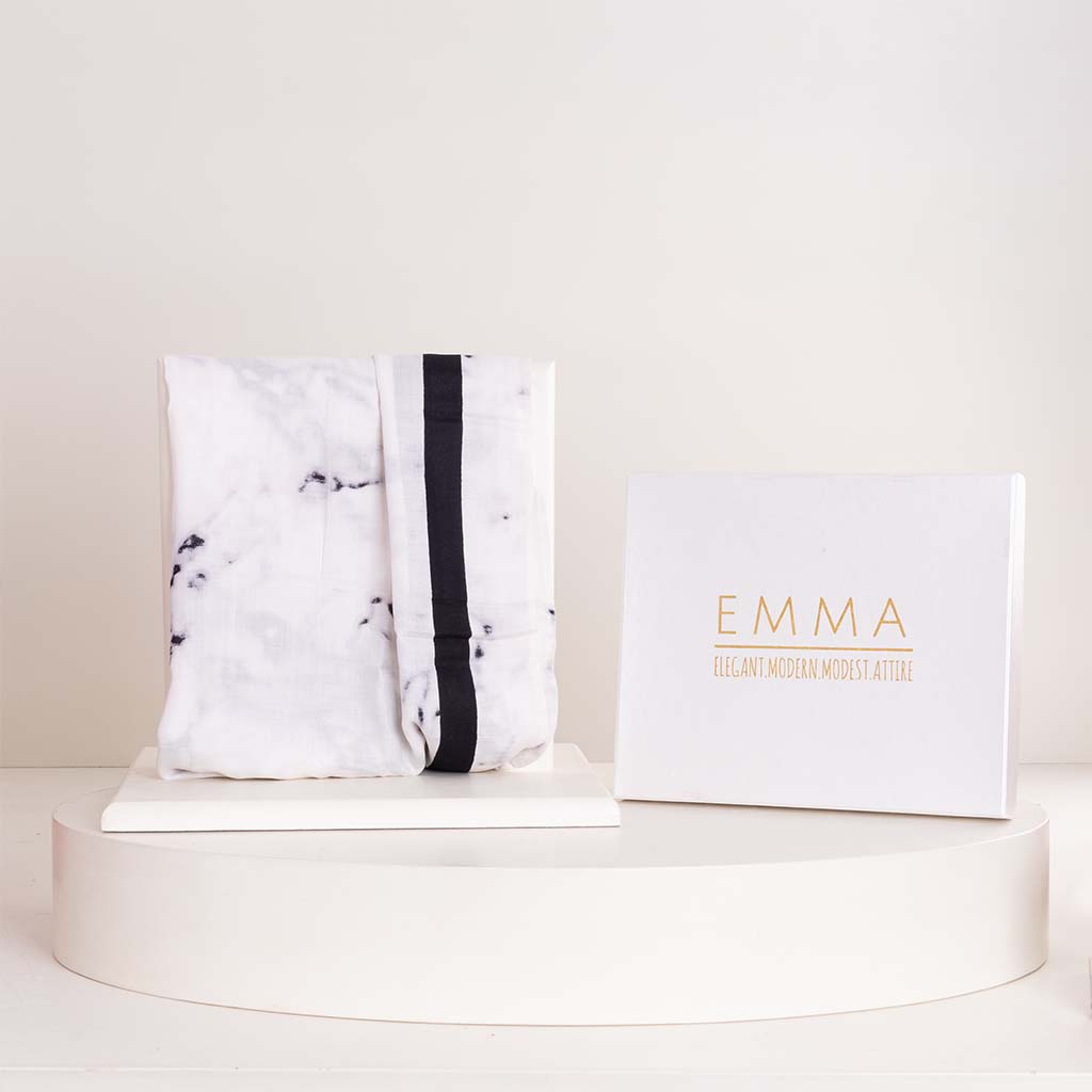 product-image-EMMA White Marble Scarf