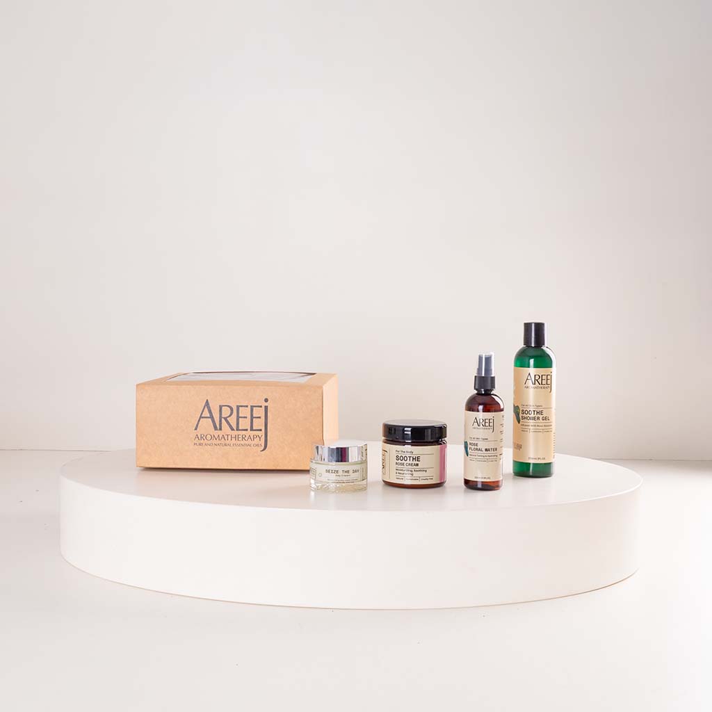 product-image-Areej Skincare Gift Bundle & White Roses Bouquet