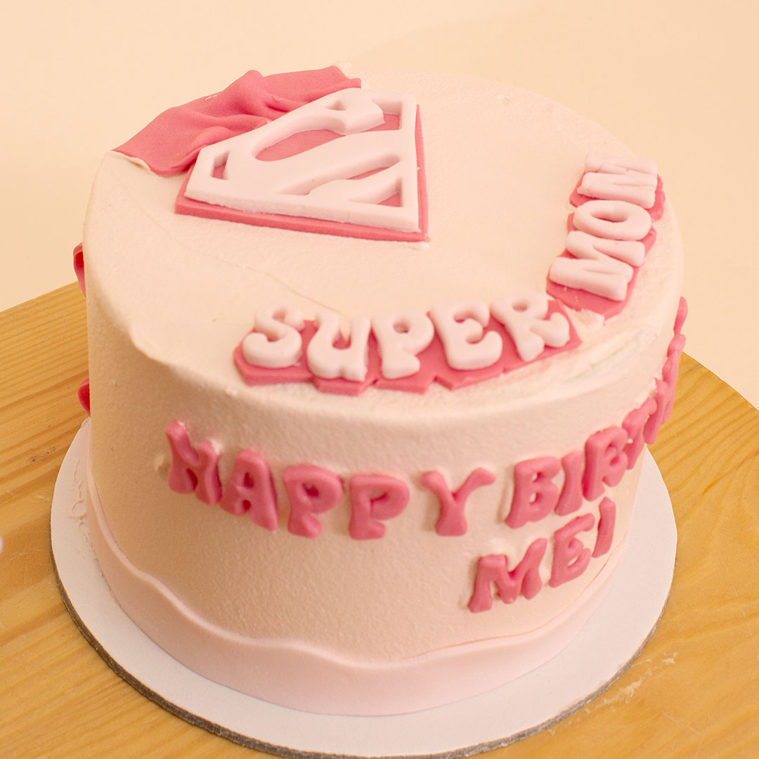 product-image-Ninos Cake “Super Mom” Celebration Cake & 15 White Roses