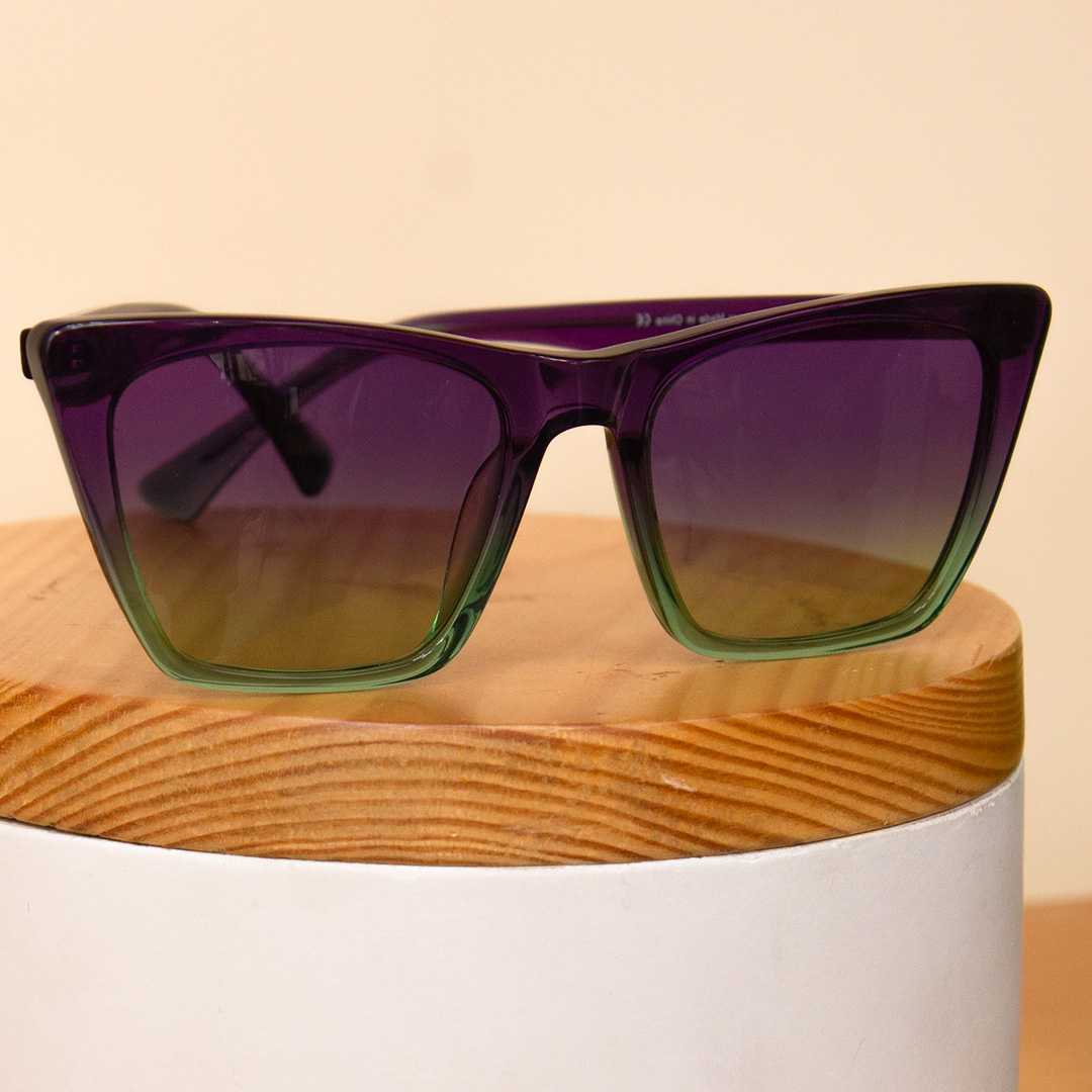 product-image-Sedrak Gradient Frame Sunglass – Purple & Green