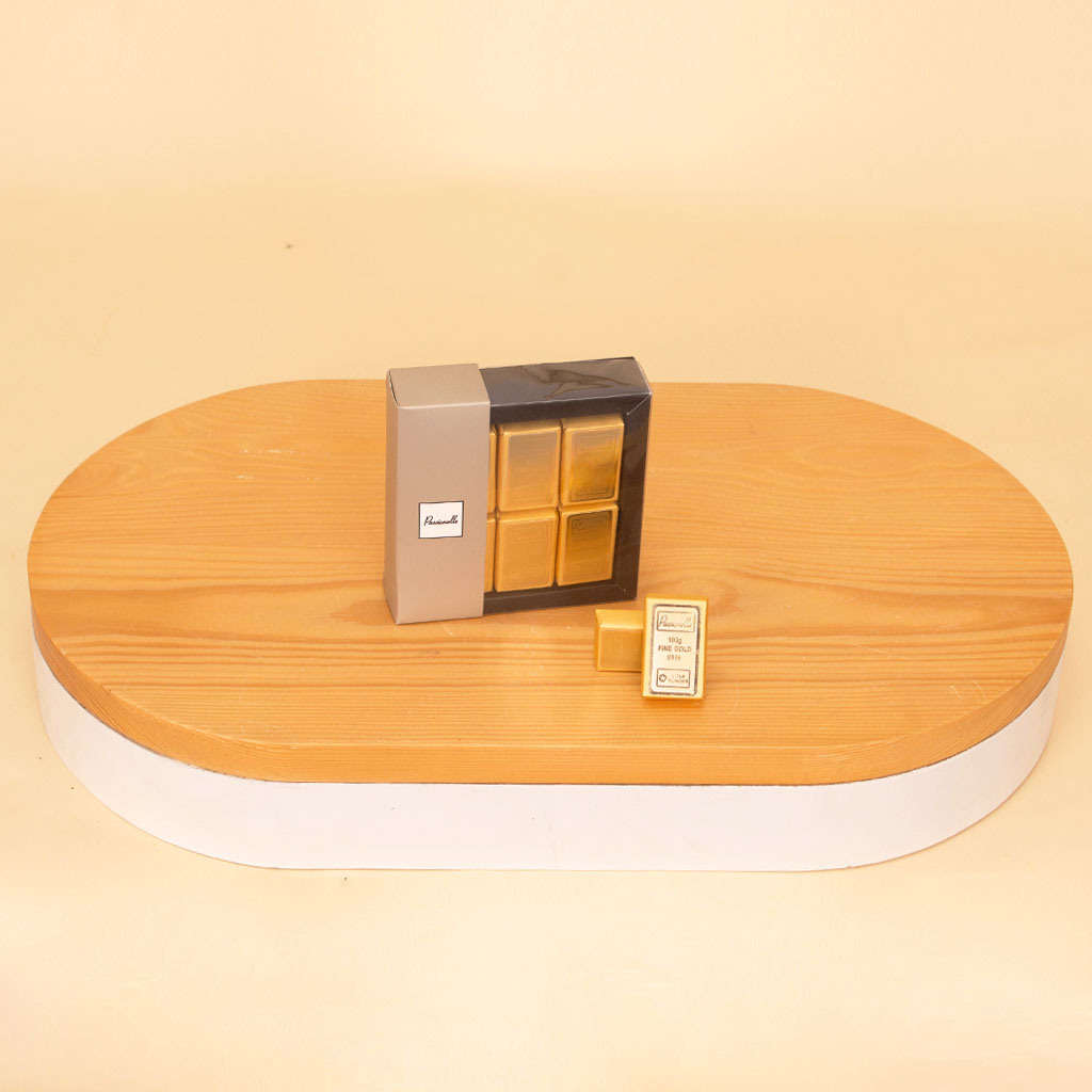 product-image-Passionelle Chocolate Small Gold Ingot Box