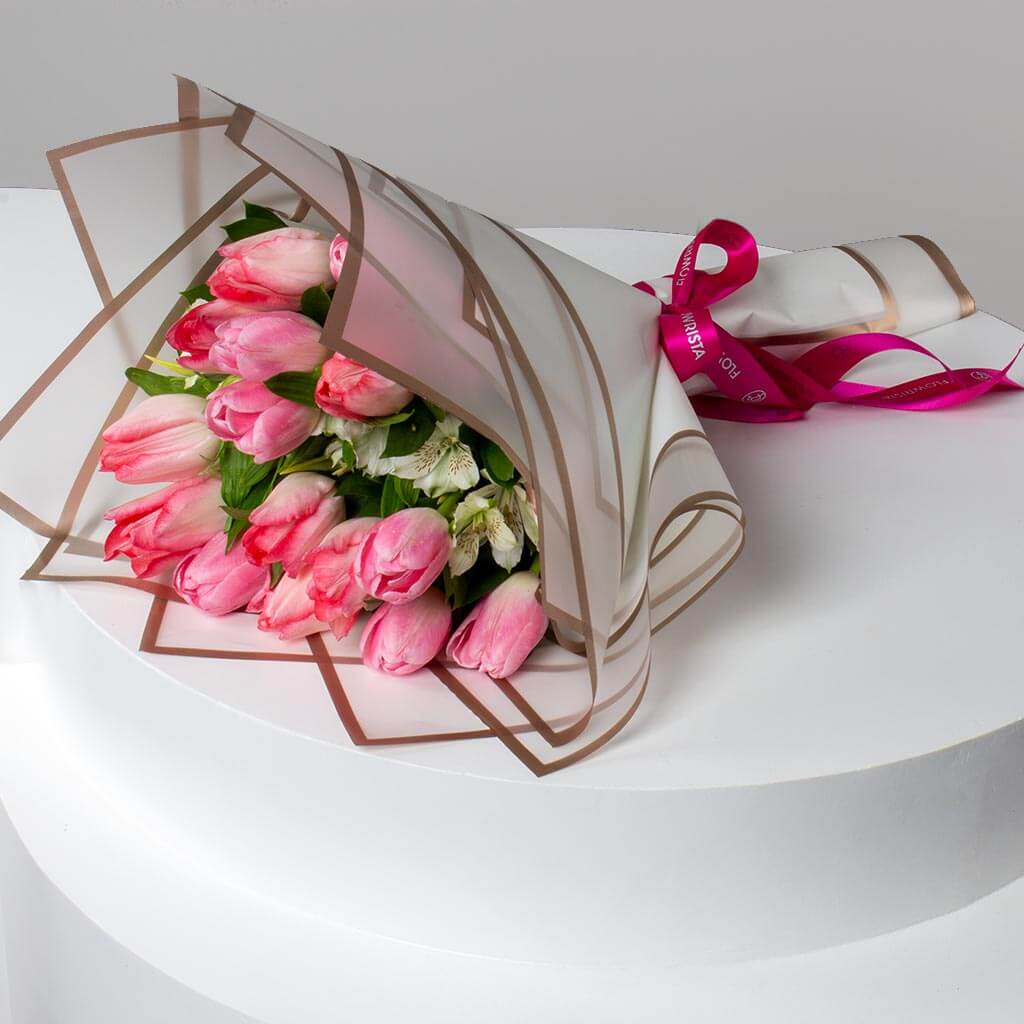 product-image-Hand Bouquet with Tulips & Asters