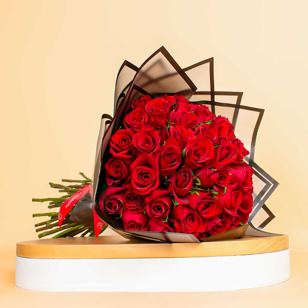 product-image-Passion in Fifty Bouquet of 50 Red Roses - Symbol of Passion & Loved Roses | 50 Red Rose