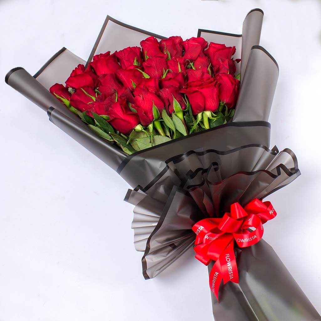 product-image-باقة ورود حمراء أنيقة مع غلاف أنيق