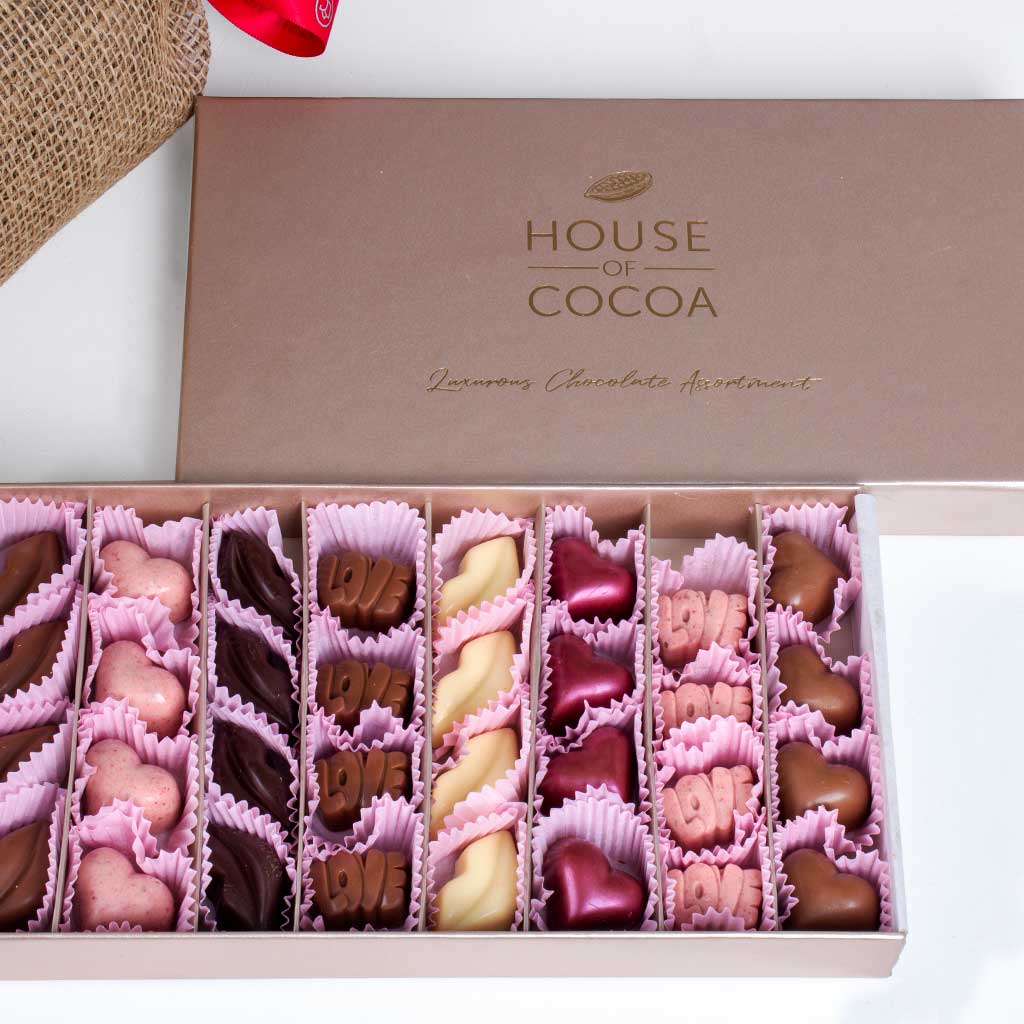 product-image-House of Cocoa Chocolate Box 32pieces and 20 red roses