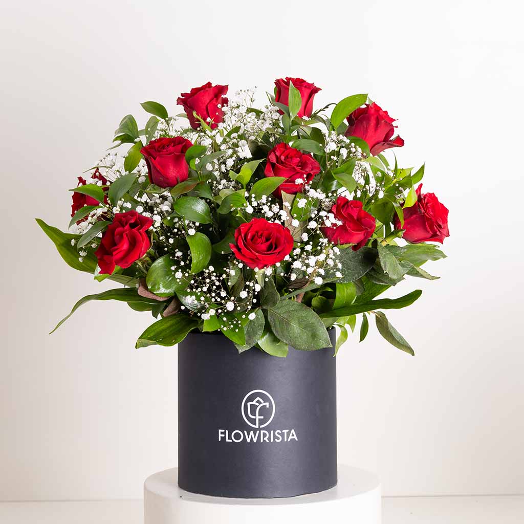 Flowrista Online Flowers Shop صندوق ألف شعور الأحمر
