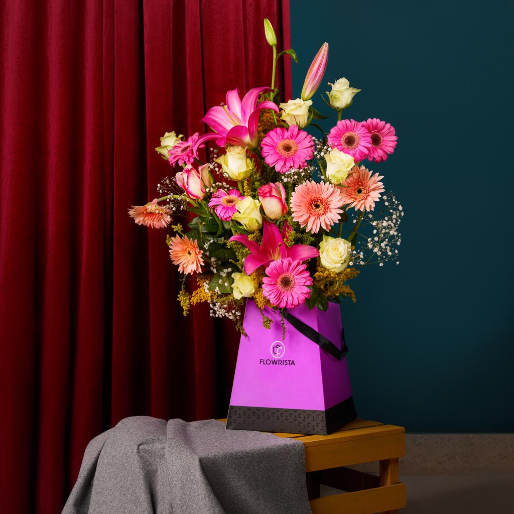 Flowrista Online Flowers Shop Colorful Flowers Box
