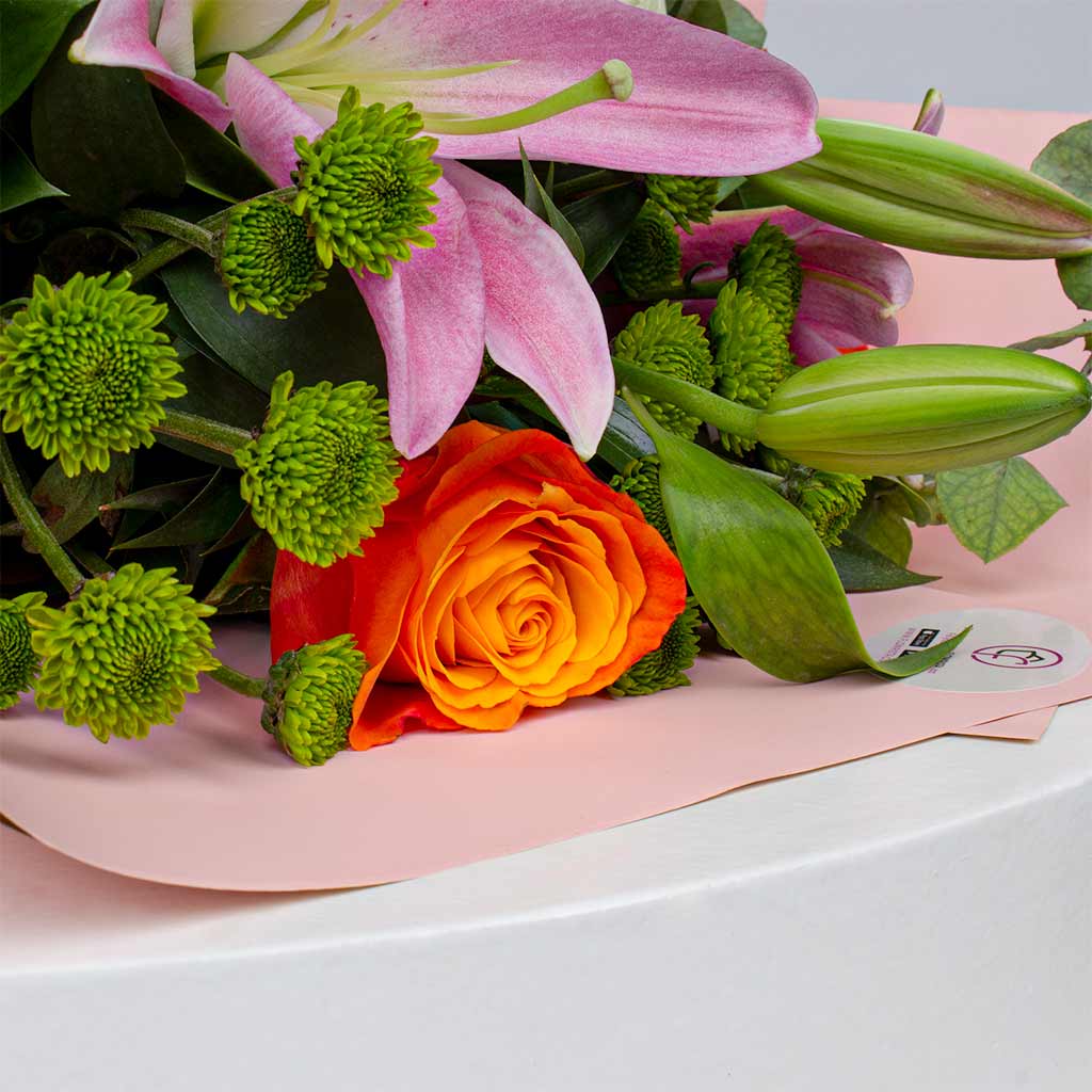 product-image-Vibrant Mixed Roses Hand Bouquet