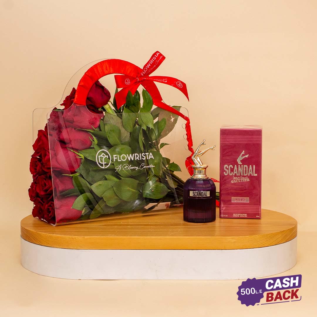 product-image-Scandal Intense Eau de Parfum & 12 Red Roses Bag