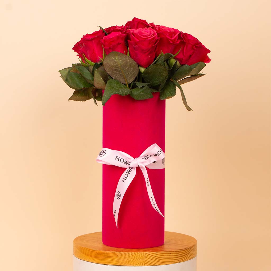Flowrista Online Flowers Shop Fuchsia Whisper Vase - 20 Stems